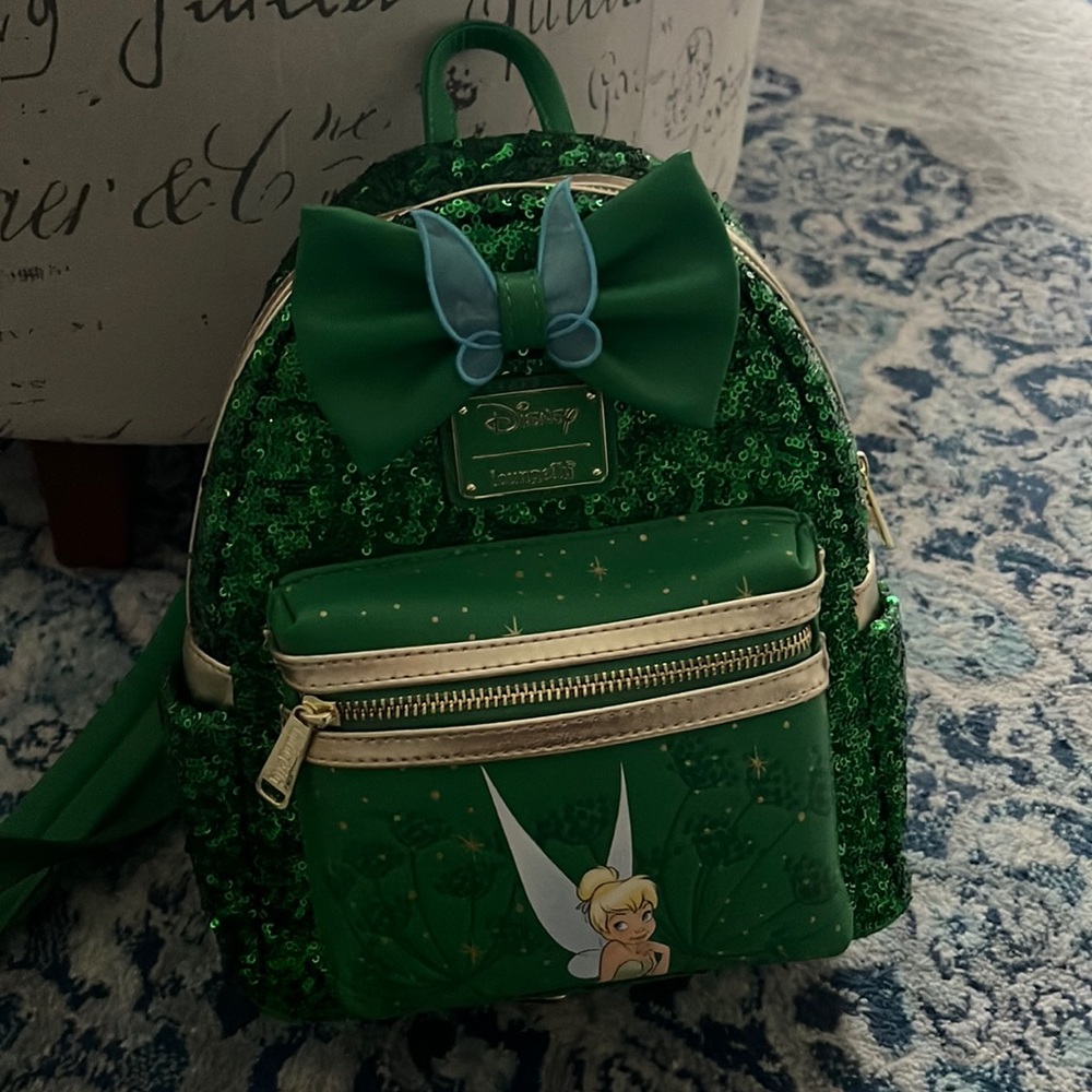 Loungefly sequin Tinkerbell backpack